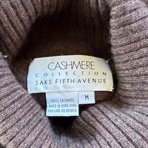Saks Fifth Avenue Cashmere Collection Women's Taupe Sweater